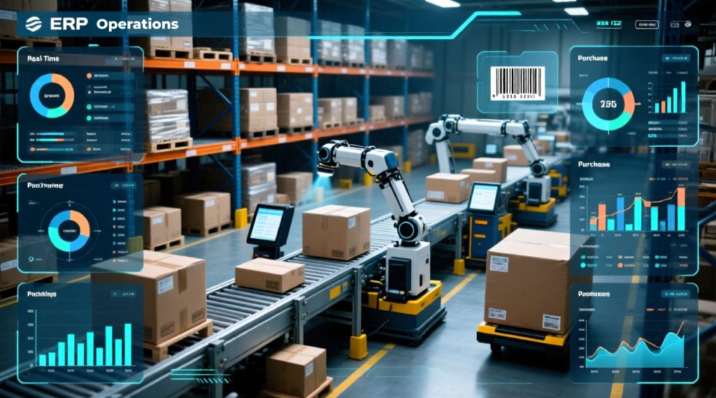 Core ERP functions that streamline every step of warehouse activity, from inbound to outbound.