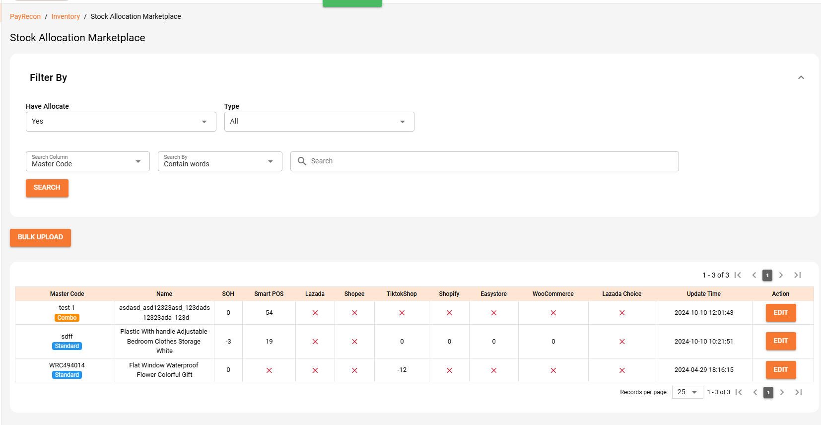 Stock Allocation Marketplace Screenshot