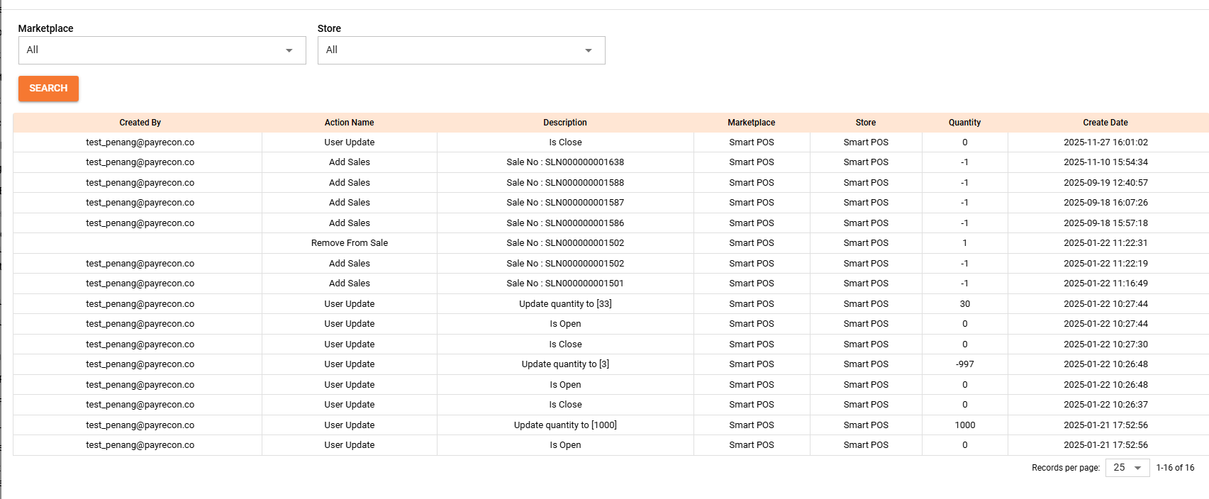 Store Quantity Allocation Screenshot