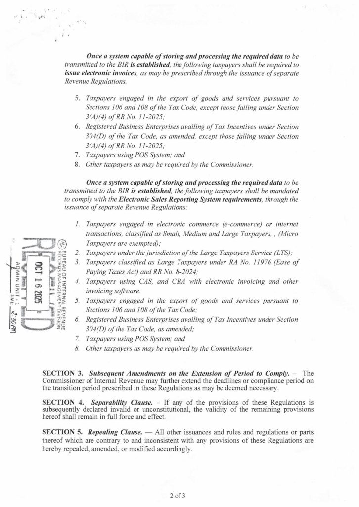 BIR E-Invoicing Philippines
