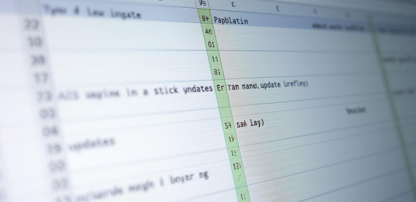 Manual entry mistakes